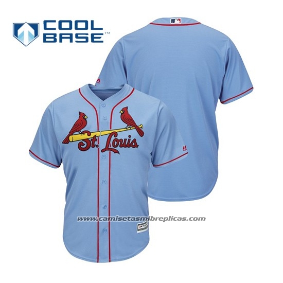 Camiseta Beisbol Hombre St. Louis Cardinals Cool Base Alterno Horizon Personalizada 2019 Azul